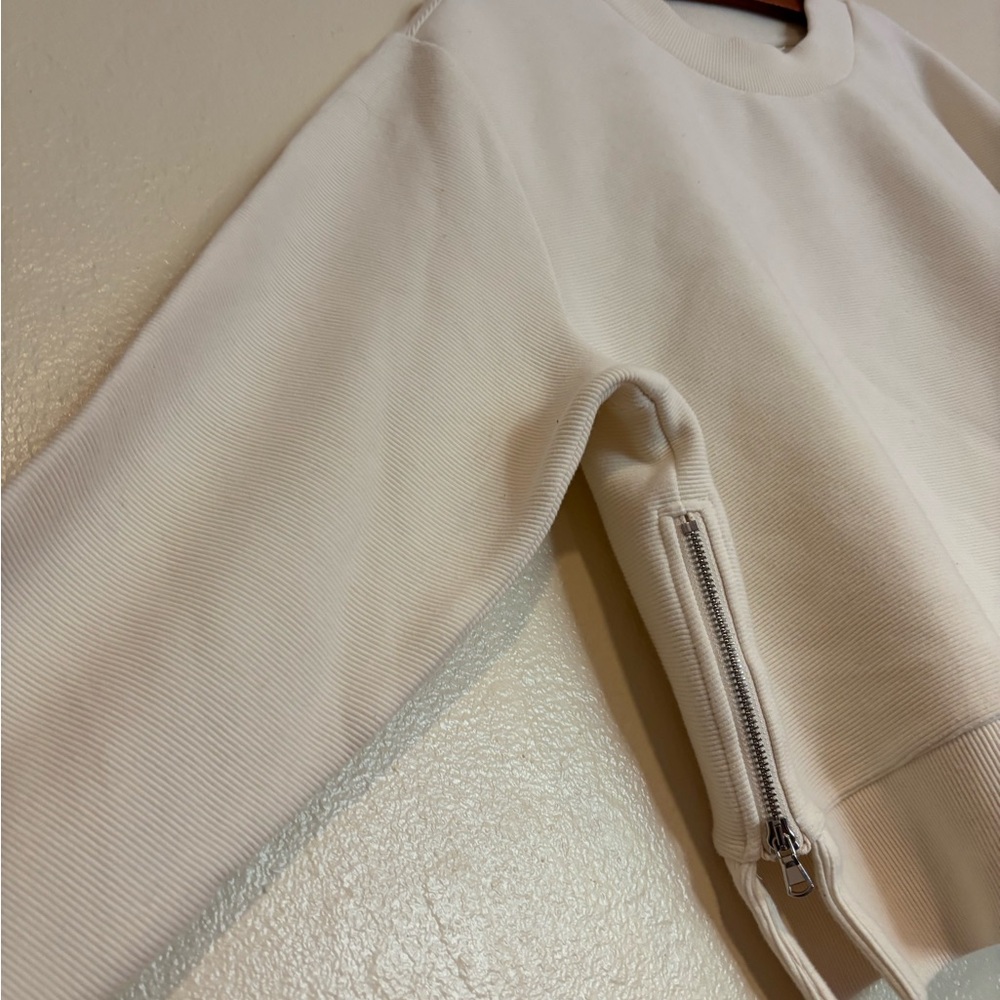Varley White Ribbed Sweater XL - Picture 5 of 5